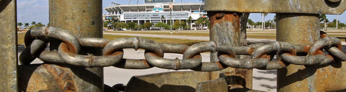 Locked gate